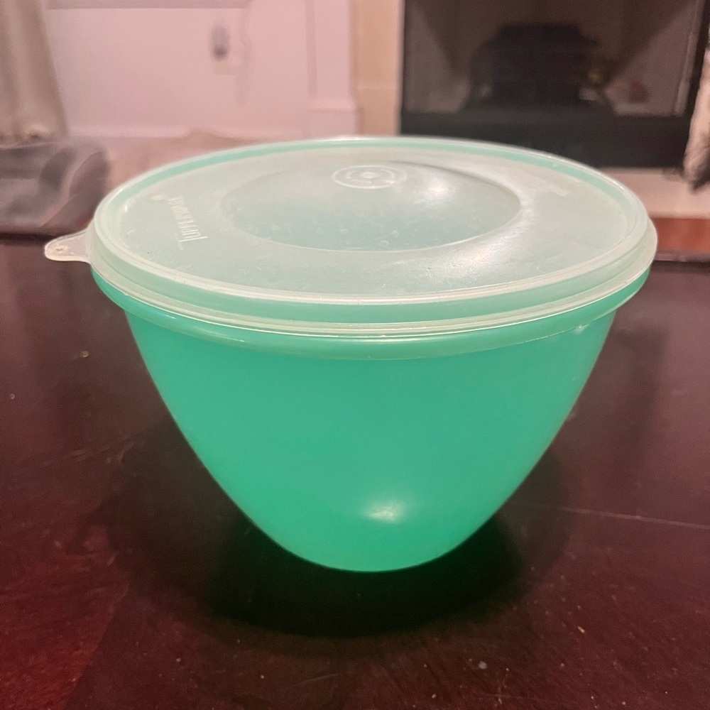 VINTAGE Tupperware Mint Green Storage Container (lettuce crisper) from 1970’s